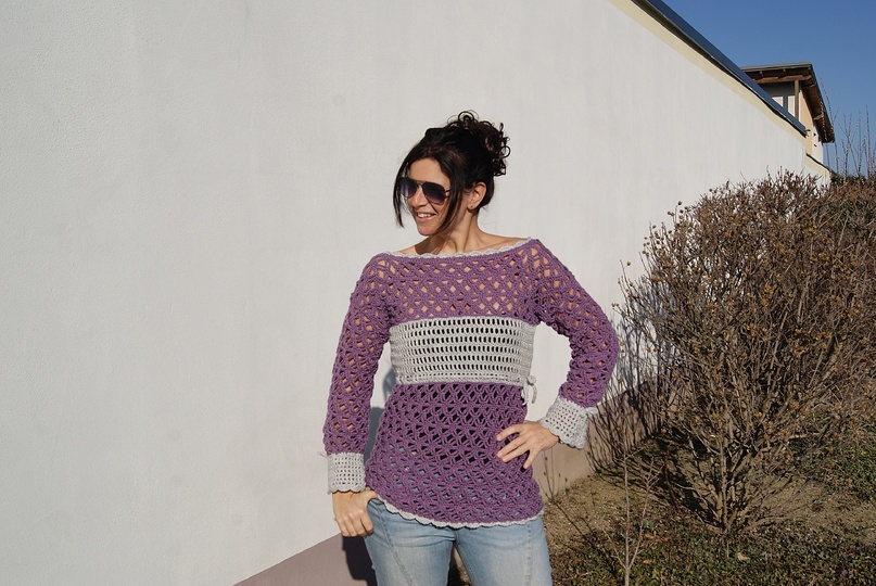 Tunika HAPPY (Gr. S/M, L/XL - leicht an alle Größen anzupassen)