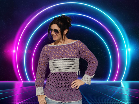 Tunika HAPPY (Gr. S/M, L/XL - leicht an alle Größen anzupassen)