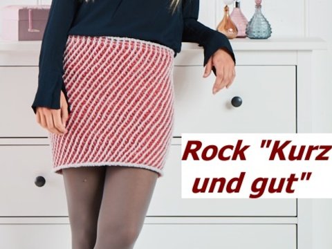 Rock "Kurz und gut" tunesisch häkeln