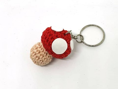 Haekelicious Pilz / Glückspilz / Schlüsselanhänger