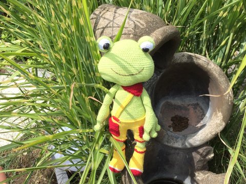 Häkelanleitung Frosch Frieder