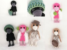 Häkelanleitung Raben Brüder Günther, Detlef und Paul