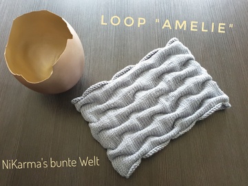 Strickanleitung Falten Loop "Amelie" alle Größen