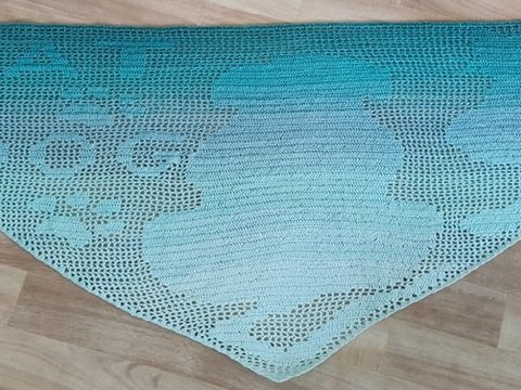 Anleitung Cat and Dog - Motivtuch Hexentopf Hund und Katze