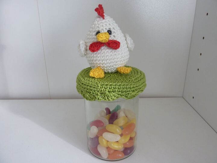 Häkelanleitung - Deckelbezug "Huhn"