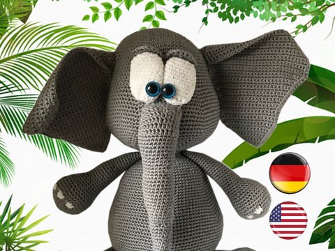 Amigurumi Häkelanleitung Elefant