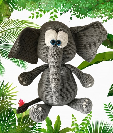 Amigurumi Crochet Pattern Elephant