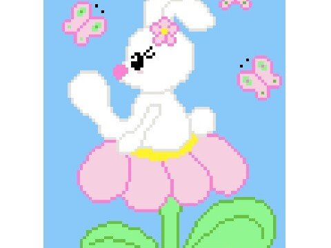 Häkelmuster * Bunny SUE * Grafik für Fm Decke