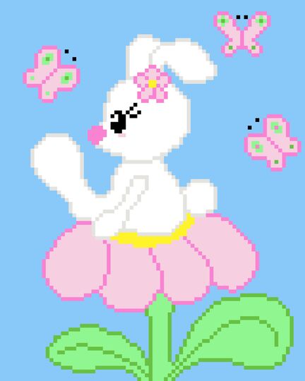 Häkelmuster * Bunny SUE * Grafik für Fm Decke