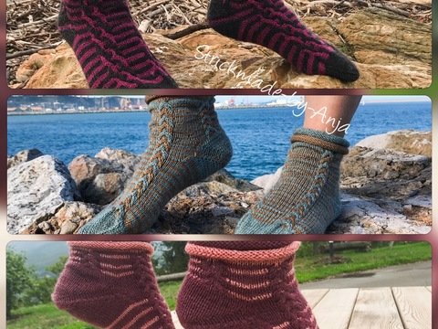Socken Santona, Luanco und El Casal im Set