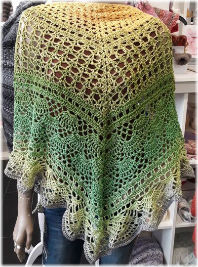 Häkelanleitung Brautstola oder Tuch Dreamwave