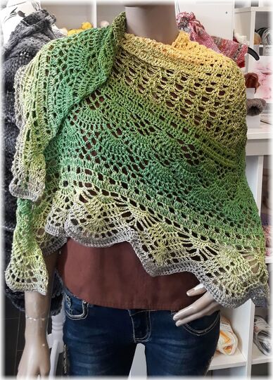 Häkelanleitung Brautstola oder Tuch Dreamwave