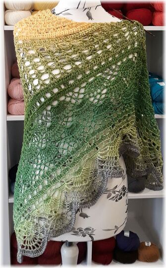 Häkelanleitung Brautstola oder Tuch Dreamwave