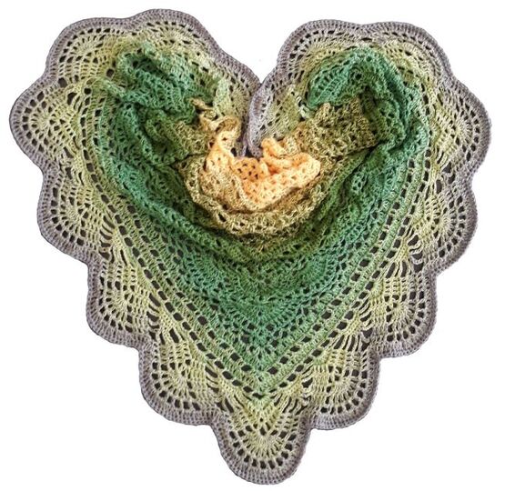 Häkelanleitung Brautstola oder Tuch Dreamwave