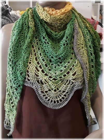 Häkelanleitung Brautstola oder Tuch Dreamwave