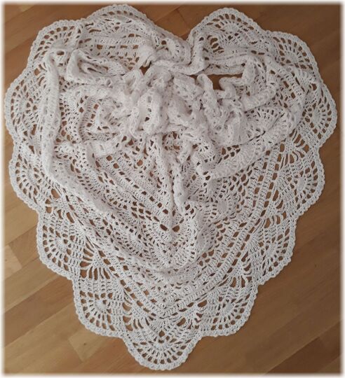 Häkelanleitung Brautstola oder Tuch Dreamwave