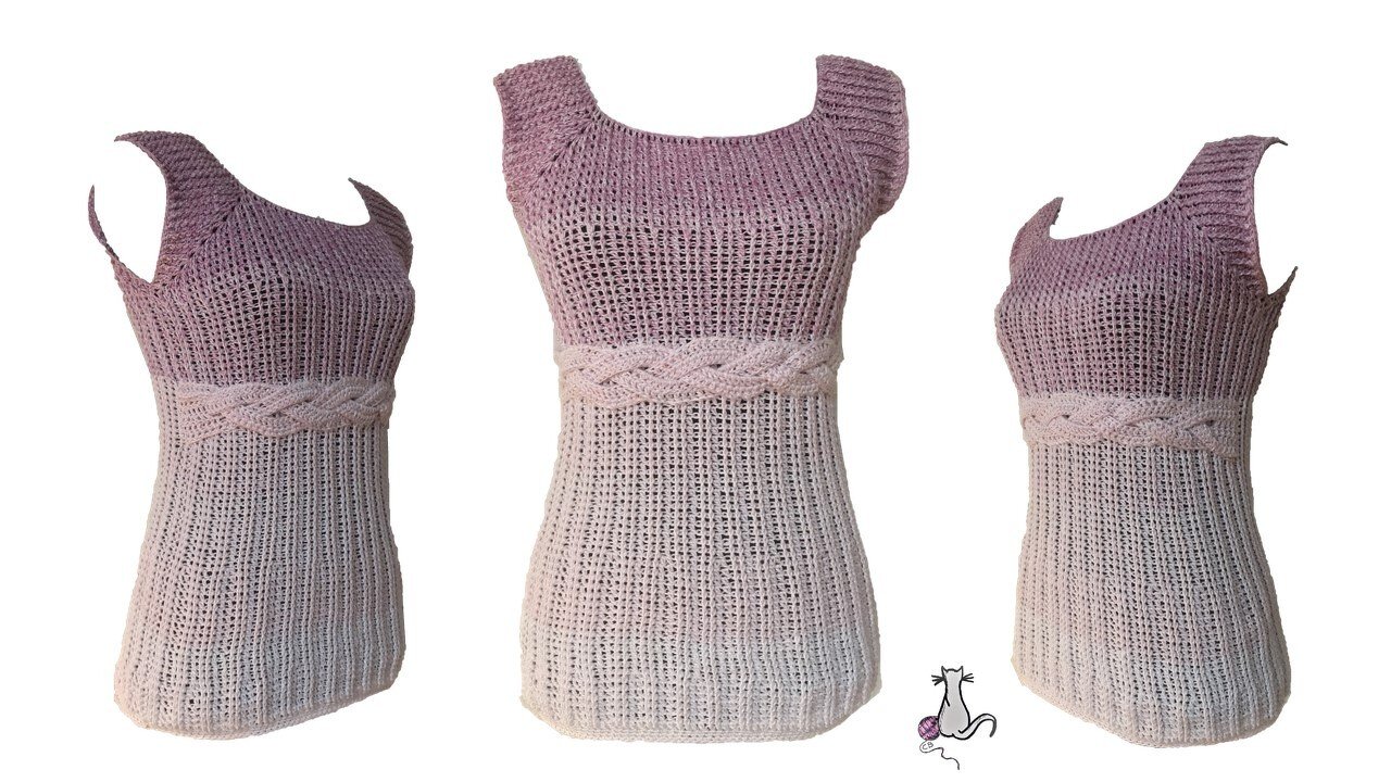 Anleitung gehäkelte Tunika "Feel Pretty" mit raffinierten Gürtel