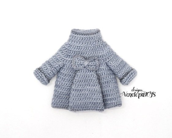 PDF Pattern Crochet Outfit Autumn coat