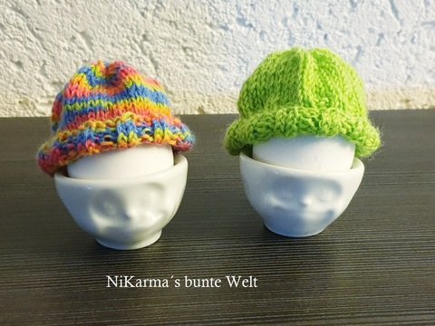 Strickanleitung Eierwärmer "Mützen"