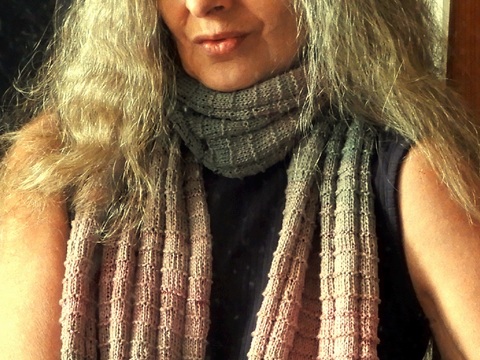 Strickanleitung Schal "Mauve"