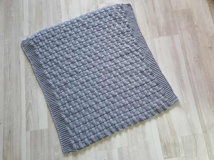 Strickanleitung Babydecke, Krabbeldecke, Wagendecke, Plaid für Anfänger
