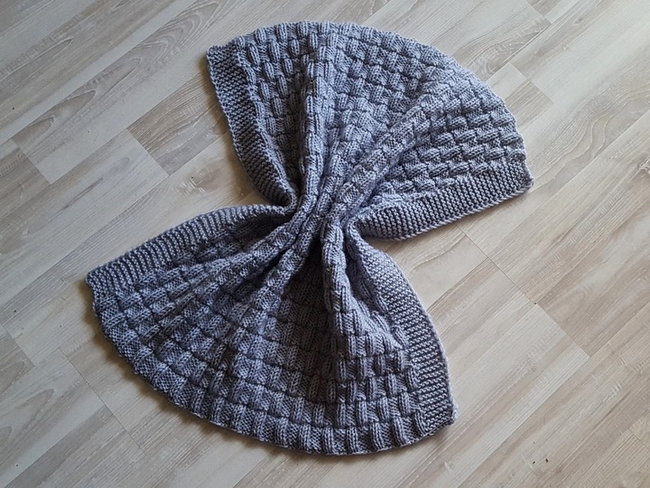 Strickanleitung Babydecke, Krabbeldecke, Wagendecke, Plaid für Anfänger