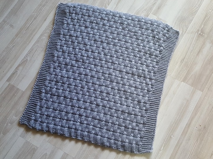 Strickanleitung Babydecke, Krabbeldecke, Wagendecke, Plaid für Anfänger