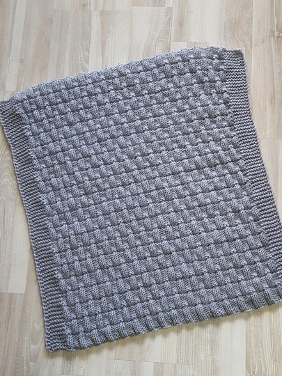 Strickanleitung Babydecke, Krabbeldecke, Wagendecke, Plaid für Anfänger