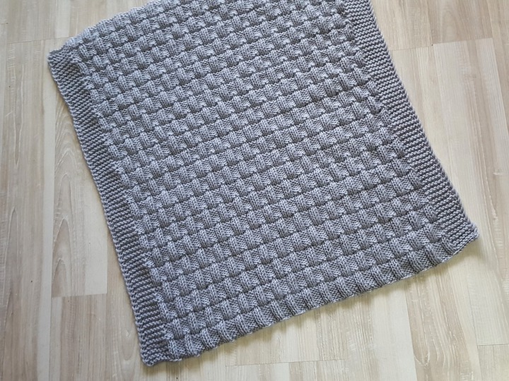 Strickanleitung Babydecke, Krabbeldecke, Wagendecke, Plaid für Anfänger
