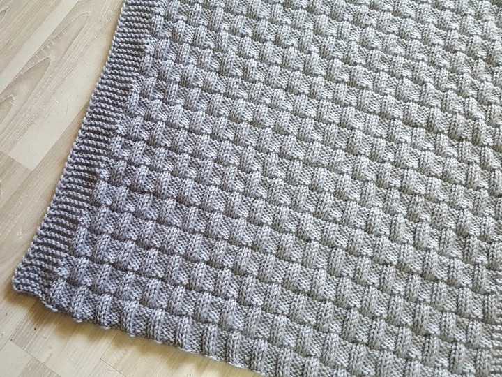 Strickanleitung Babydecke, Krabbeldecke, Wagendecke, Plaid für Anfänger