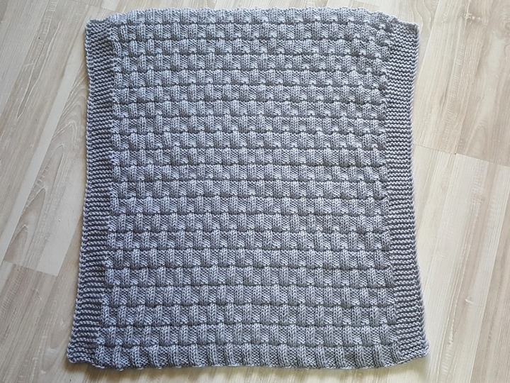 Strickanleitung Babydecke, Krabbeldecke, Wagendecke, Plaid für Anfänger