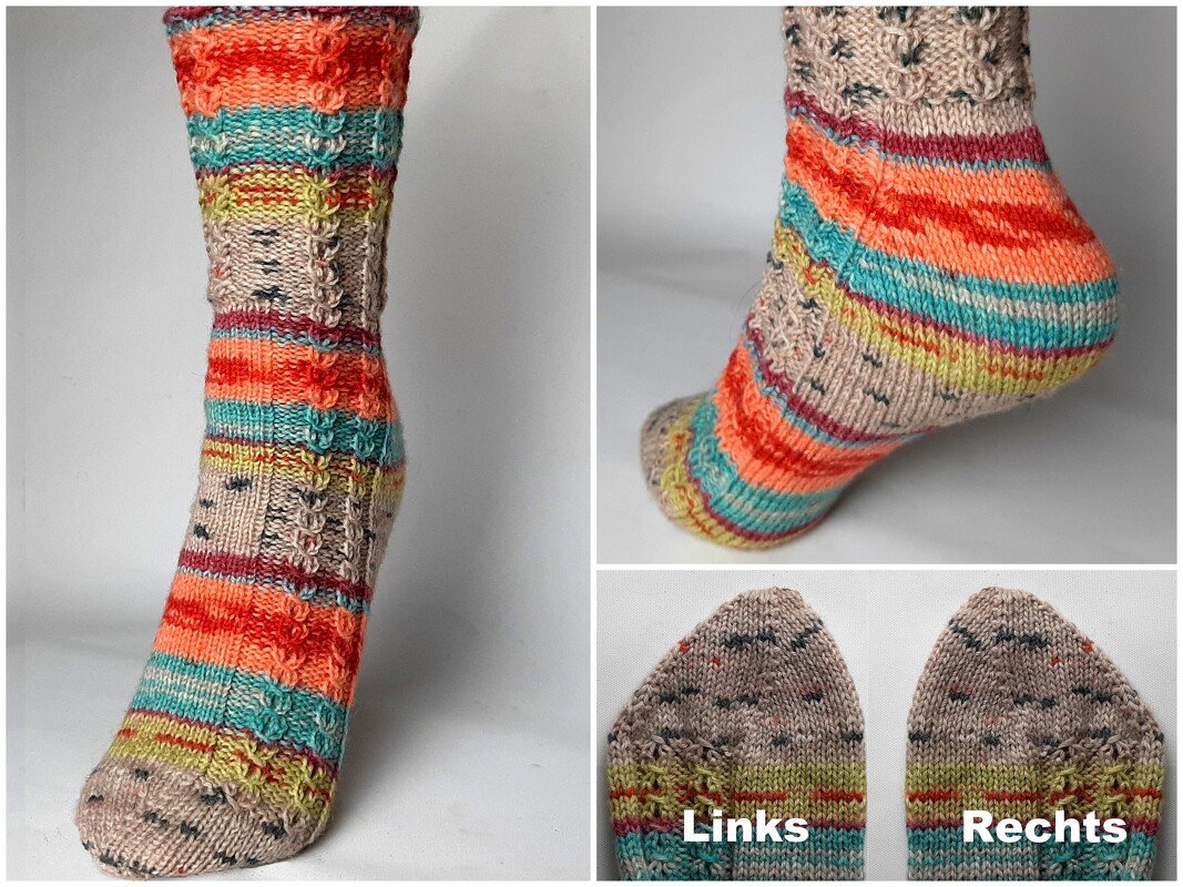 Fixe Ferse mit Zopfmuster! Gr.34-45