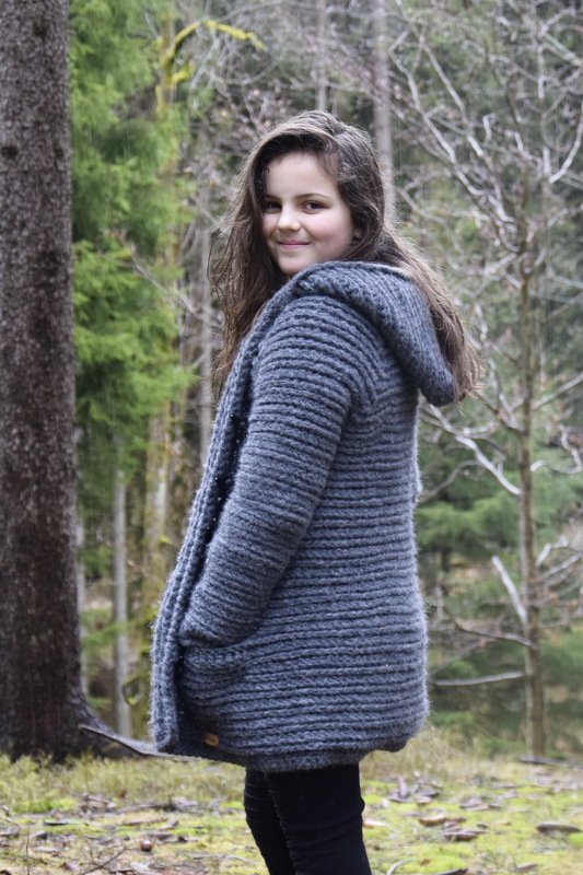 - MALOU - Dufflecoat/ Kapuzenmantel häkeln alle Größen ab Größe 74- 56 Plussize Damen mit Größentabelle, Häkelanleitung 215 - Bild 8