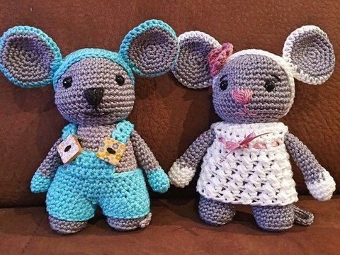 Häkelanleitung für Bisquit - die süße kleine Maus