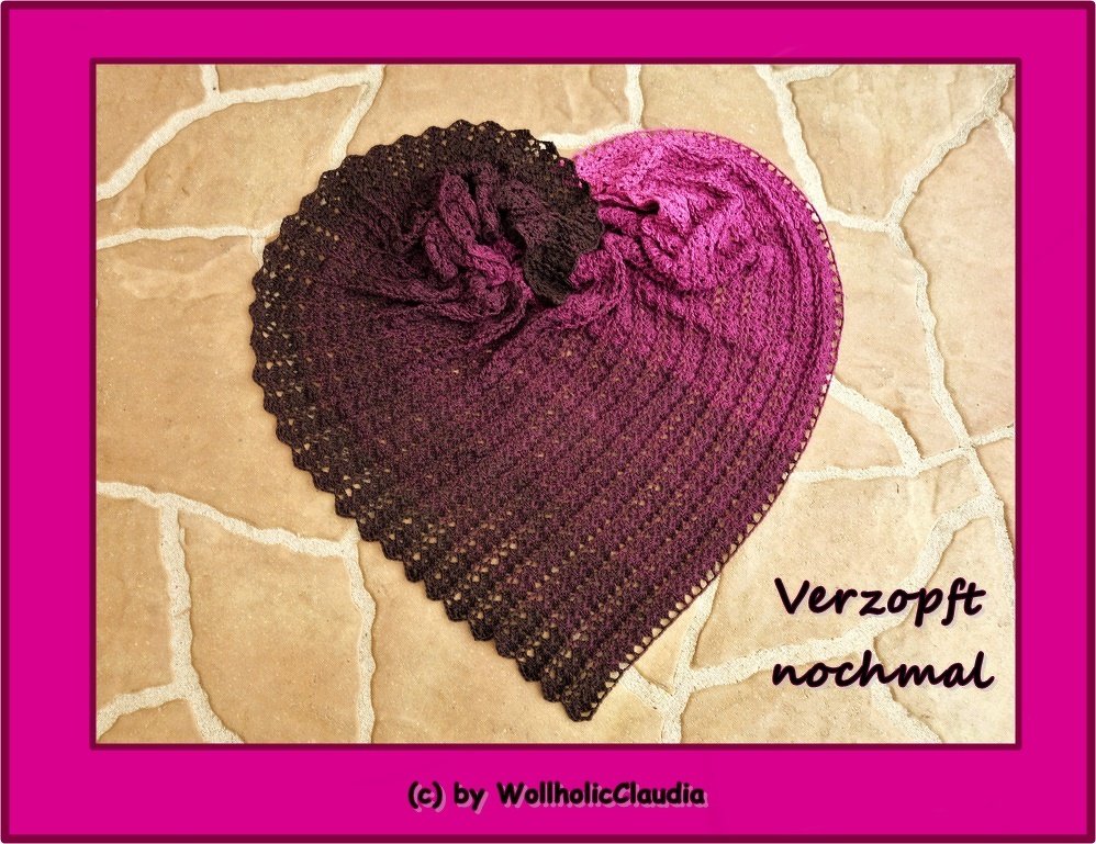 Häkelanleitung Tuch "verzopft nochmal" - Bild 2