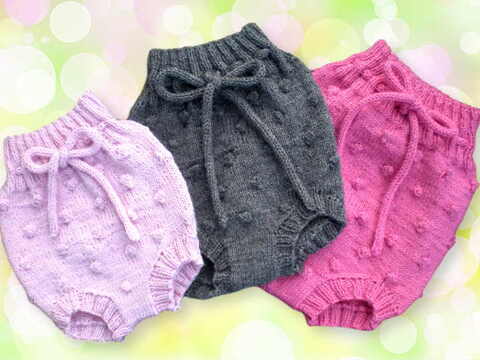 Windelhosen Strickanleitung in 3 Größen Windelhöschen