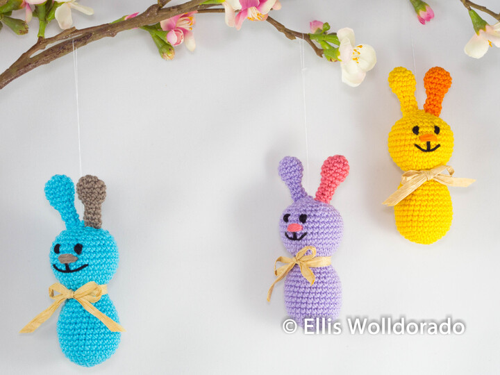 Hasen-Hänger, Deko für den Osterstrauch oder Blumenstecker