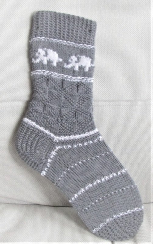 Strickanleitung _ Socken-Elefant