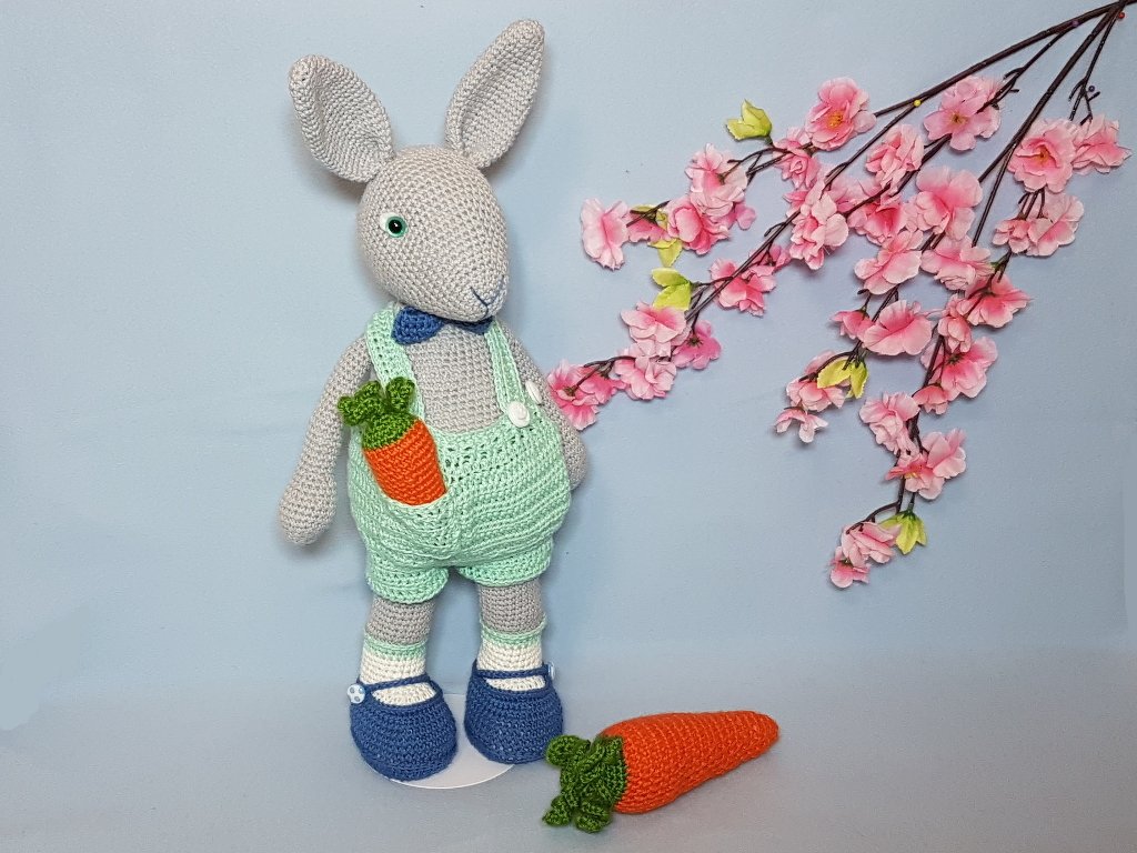 Häkelanleitung, Hasenjunge Finn