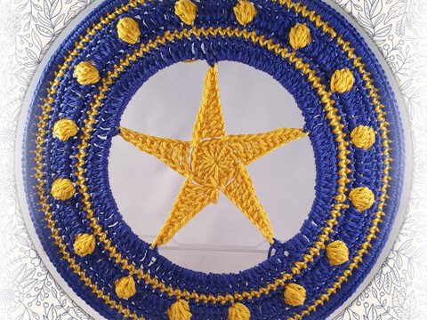 Gehäkelter Traumfänger "Sternenhimmel"