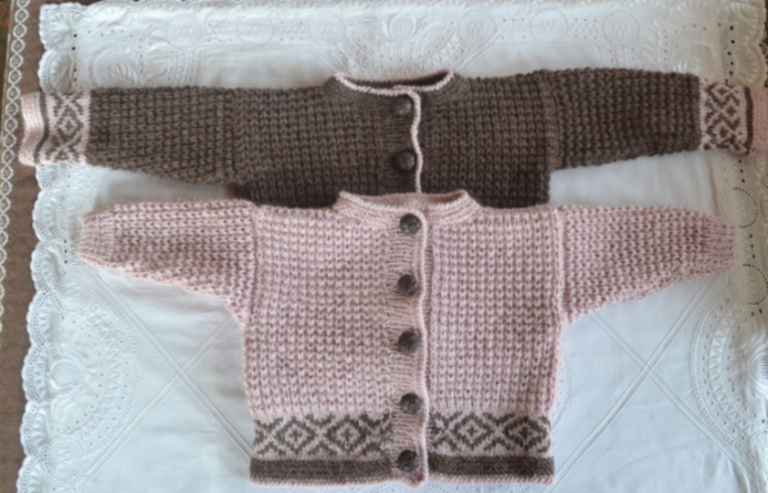 Strickanleitung * Baby Jacke in 2 Größen 4 - 18 Mon. * Norwegermuster