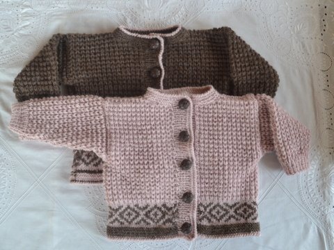 Strickanleitung * Baby Jacke in 2 Größen 4 - 18 Mon. * Norwegermuster
