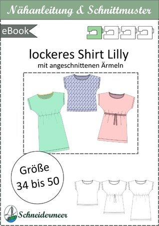 Lilly – lockeres Shirt, Tunika & Kleid für Alltag oder Strand, BU 80–116