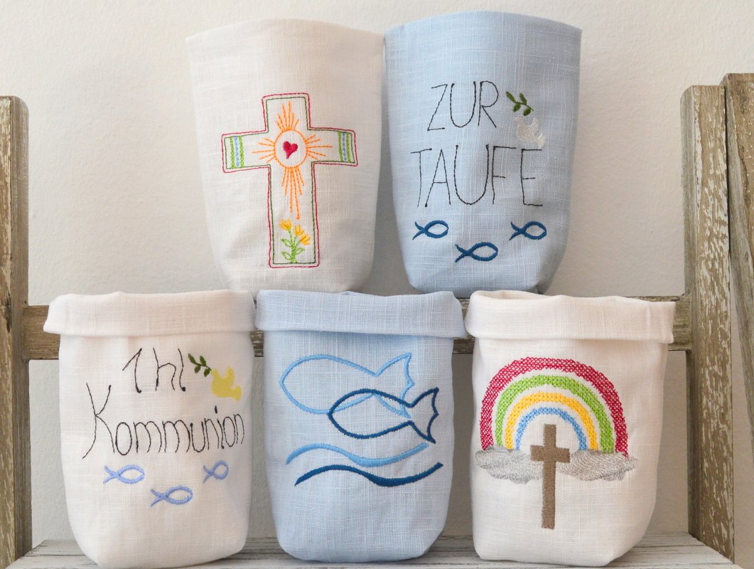 ITH Beutel Lichterbeutel Kommunion Taufe 13x18cm