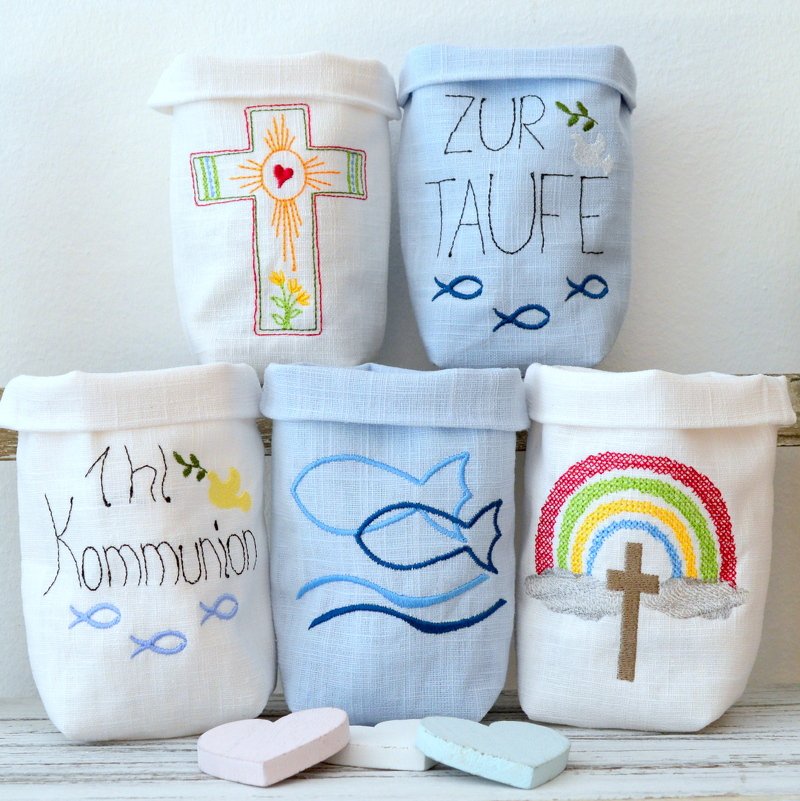 ITH Beutel Lichterbeutel Kommunion Taufe 13x18cm - Bild 7