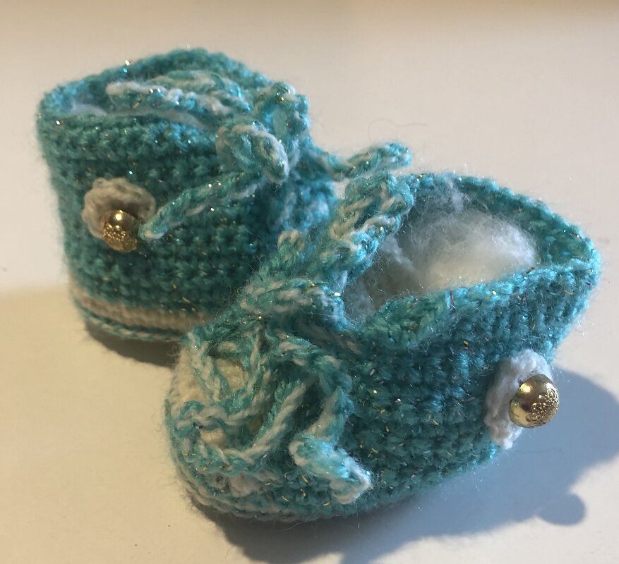 Babyschuhe Leon , Häkelanleitung - Bild 2
