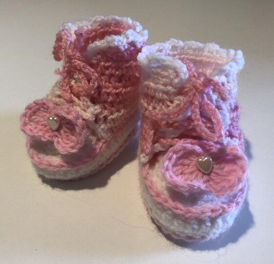 Babyschuhe Leonie - Häkelanleitung