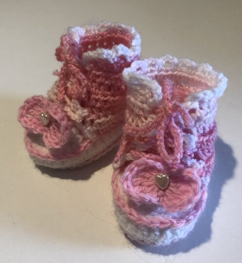 Babyschuhe Leonie - Häkelanleitung