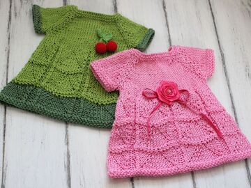 Strickanleitung für Puppenkleid