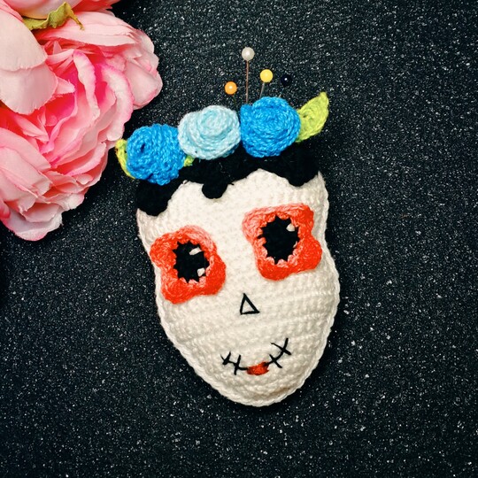 Anhänger  "Dia de los muertos" häkeln